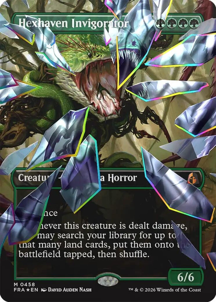 Image for Hexhaven Invigorator (Borderless) (Facet Foil) (458) [Reality Fracture] (FRA) - Magic: The Gathering