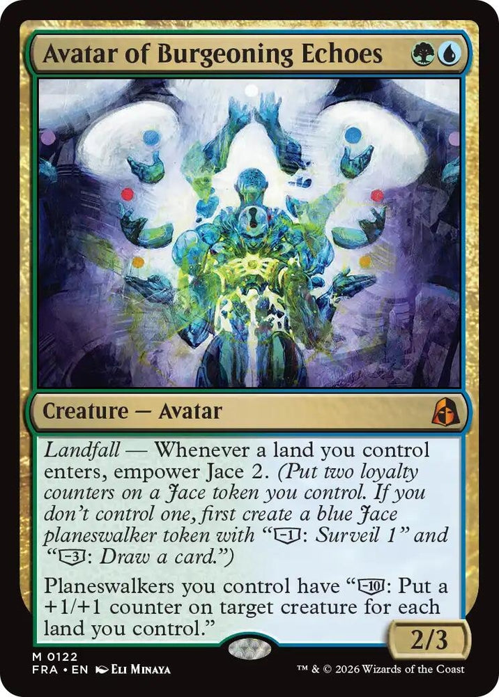 Image for Avatar of Burgeoning Echoes (122) [Reality Fracture] (FRA) - Magic: The Gathering