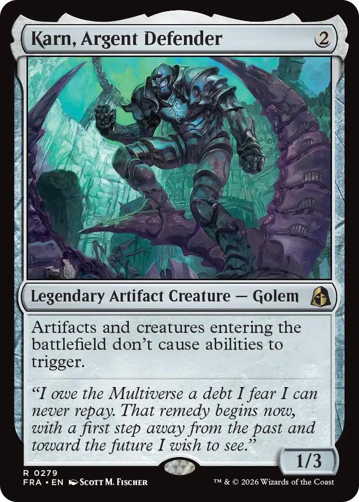 Image for Karn, Argent Defender (279) [Reality Fracture] (FRA) - Magic: The Gathering