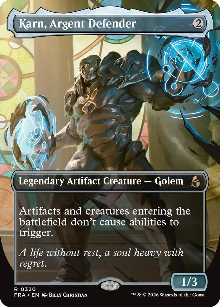 Image for Karn, Argent Defender (Borderless) (320) [Reality Fracture] (FRA) - Magic: The Gathering