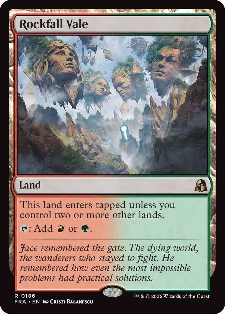 Image for Rockfall Vale (186) [Reality Fracture] (FRA) - Magic: The Gathering