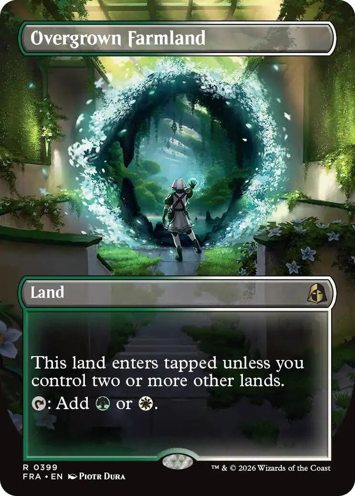 Image for Overgrown Farmland (Borderless) (399) [Reality Fracture] (FRA) - Magic: The Gathering