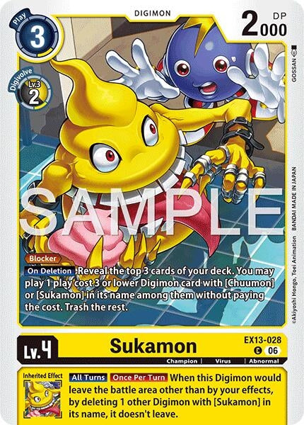 Image for Sukamon [Chivalrous XIII] (EX-13) - Digimon Card Game