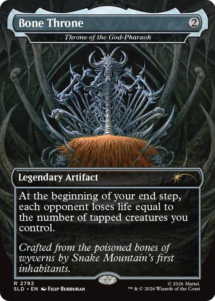 Image for Bone Throne - Throne of the God-Pharaoh [Secret Lair Drop Series] (SLD) - Magic: The Gathering