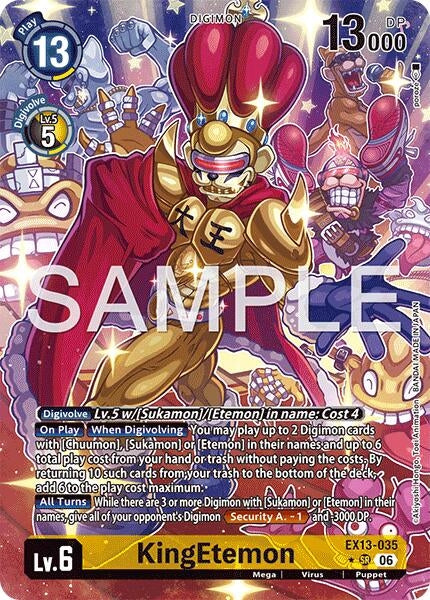 Image for KingEtemon (Alternate Art) [Chivalrous XIII] (EX-13) - Digimon Card Game