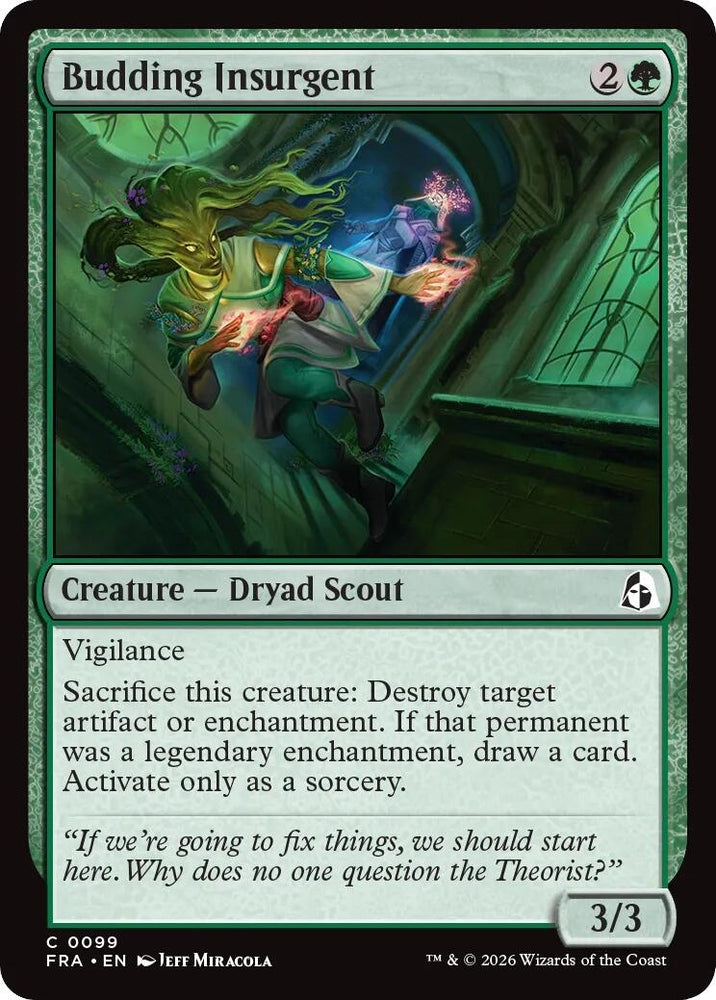 Image for Budding Insurgent (99) [Reality Fracture] (FRA) - Magic: The Gathering
