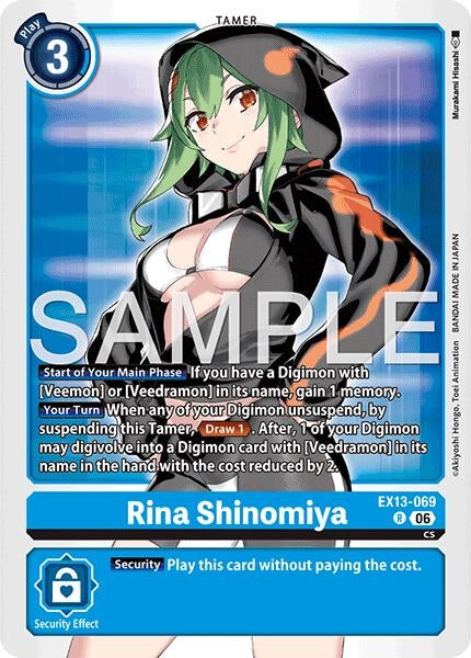 Image for Rina Shinomiya [Chivalrous XIII] (EX-13) - Digimon Card Game