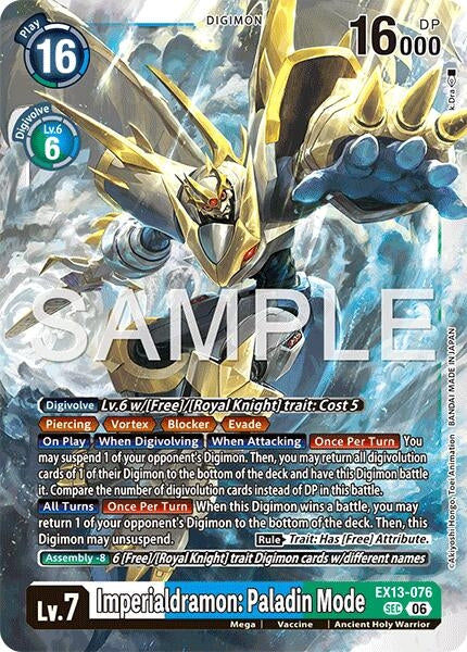 Image for Imperialdramon: Paladin Mode [Chivalrous XIII] (EX-13) - Digimon Card Game