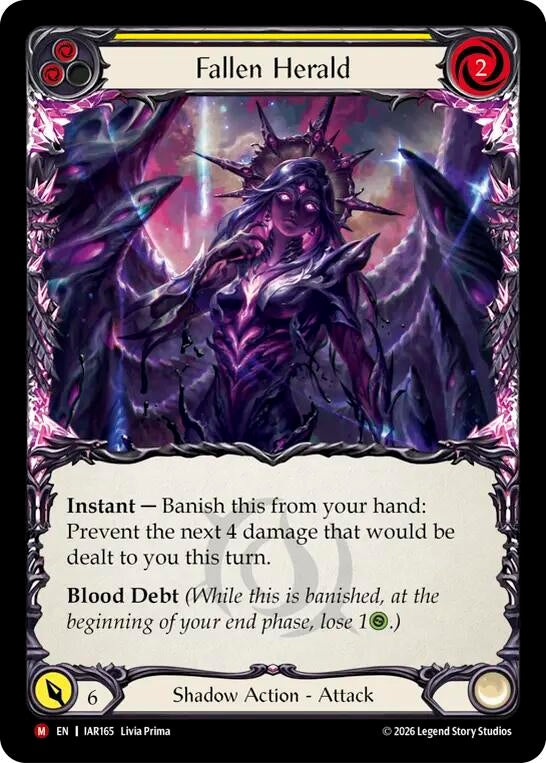 Image for Fallen Herald [Usurp the Shadow Throne] (IAR) - Flesh and Blood TCG