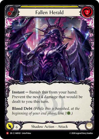 Image for Fallen Herald [Usurp the Shadow Throne] (IAR) - Flesh and Blood TCG