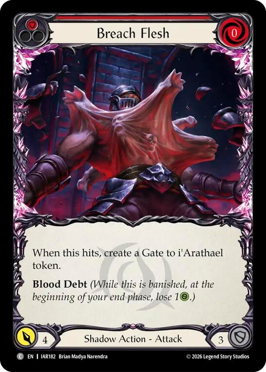 Image for Breach Flesh (Red) [Usurp the Shadow Throne] (IAR) - Flesh and Blood TCG