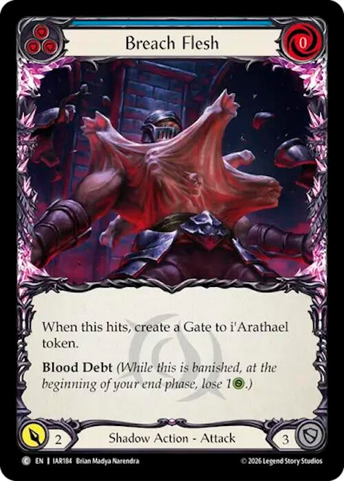 Image for Breach Flesh (Blue) [Usurp the Shadow Throne] (IAR) - Flesh and Blood TCG