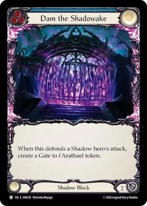 Image for Dam the Shadowake (Blue) [Usurp the Shadow Throne] (IAR) - Flesh and Blood TCG