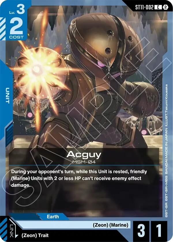 Image for Acguy [Starter Deck 11: Aquatic Assault] (ST11) - Gundam Card Game