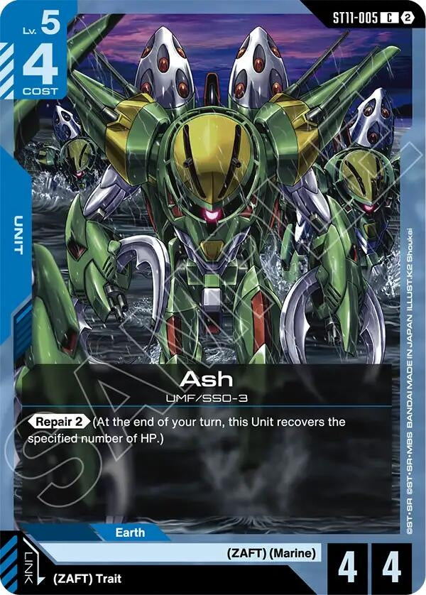 Image for Ash [Starter Deck 11: Aquatic Assault] (ST11) - Gundam Card Game