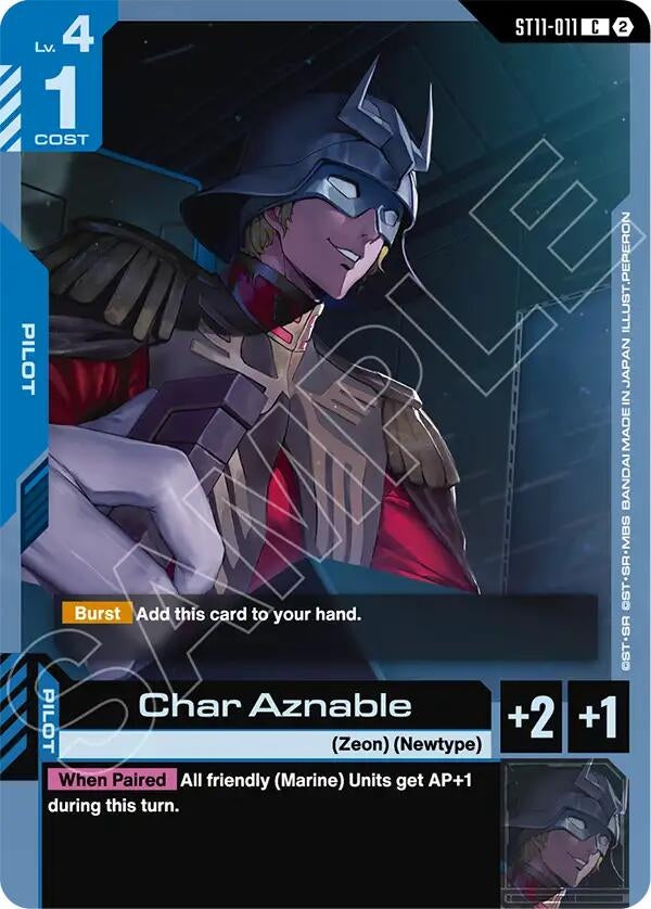 Image for Char Aznable [Starter Deck 11: Aquatic Assault] (ST11) - Gundam Card Game
