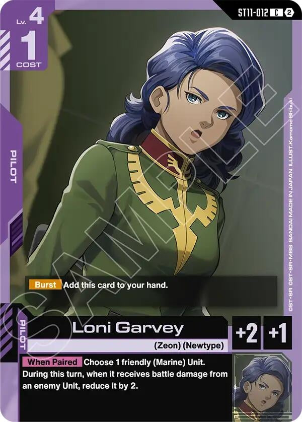 Image for Loni Garvey [Starter Deck 11: Aquatic Assault] (ST11) - Gundam Card Game