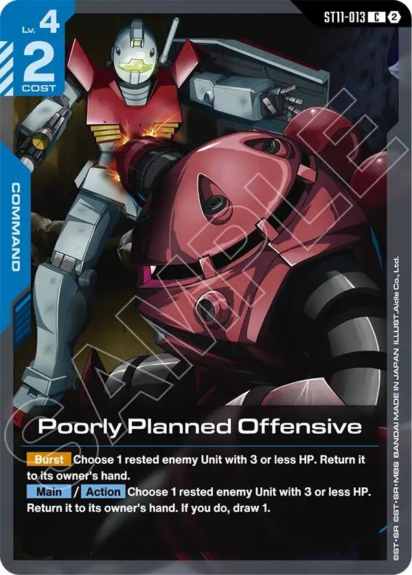 Image for Poorly Planned Offensive [Starter Deck 11: Aquatic Assault] (ST11) - Gundam Card Game