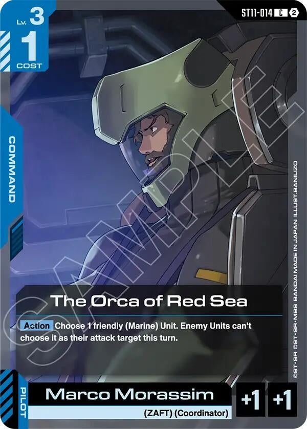 Image for The Orca of Red Sea [Starter Deck 11: Aquatic Assault] (ST11) - Gundam Card Game