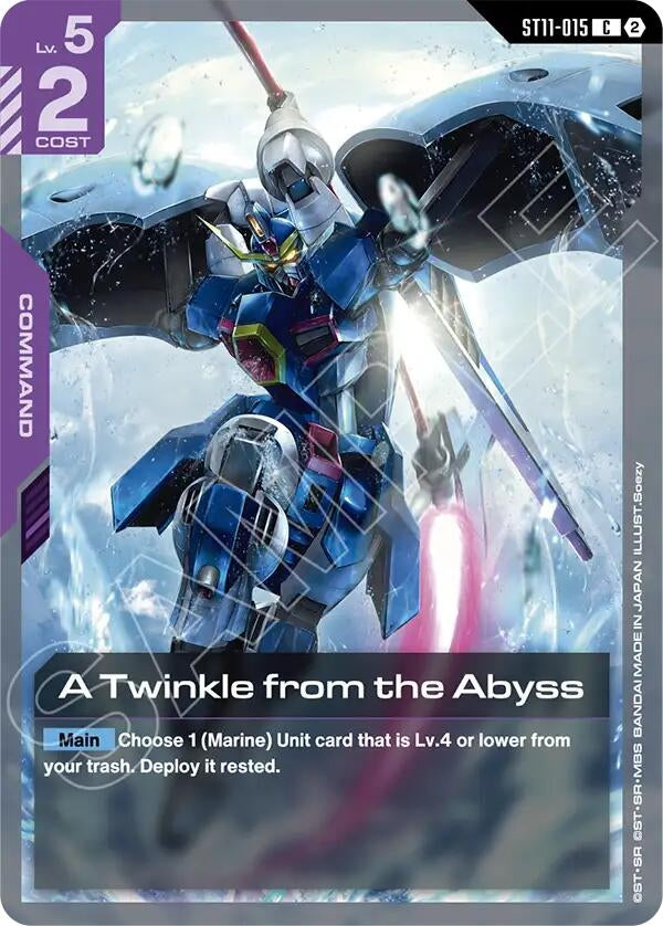 Image for A Twinkle from the Abyss [Starter Deck 11: Aquatic Assault] (ST11) - Gundam Card Game