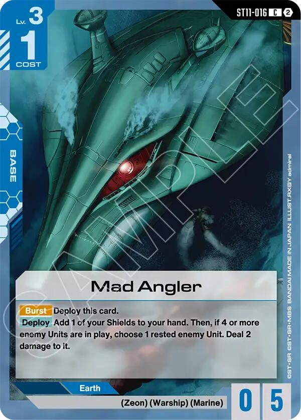 Image for Mad Angler [Starter Deck 11: Aquatic Assault] (ST11) - Gundam Card Game