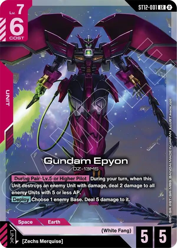 Image for Gundam Epyon [Starter Deck 12: Raging Onslaught] (ST12) - Gundam Card Game