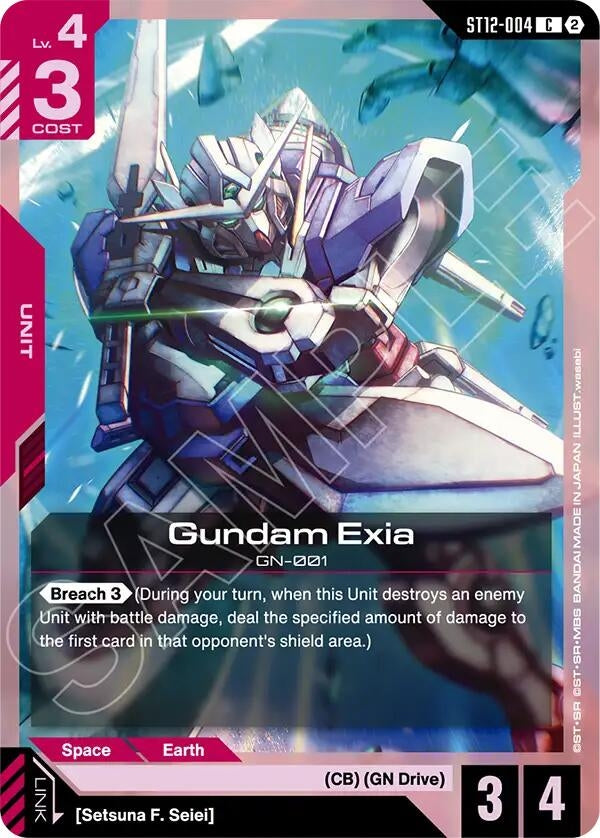 Image for Gundam Exia [Starter Deck 12: Raging Onslaught] (ST12) - Gundam Card Game