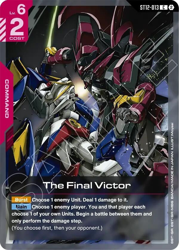 Image for The Final Victor [Starter Deck 12: Raging Onslaught] (ST12) - Gundam Card Game