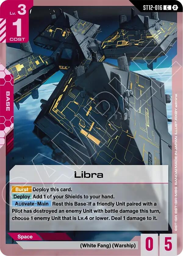 Image for Libra [Starter Deck 12: Raging Onslaught] (ST12) - Gundam Card Game