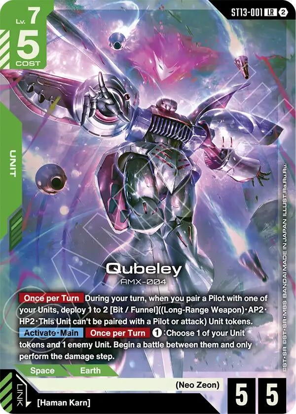 Image for Qubeley [Starter Deck 13: Silent Barrage] (ST13) - Gundam Card Game