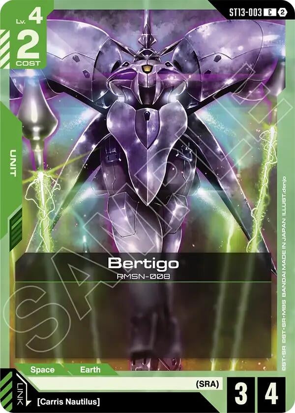 Image for Bertigo [Starter Deck 13: Silent Barrage] (ST13) - Gundam Card Game