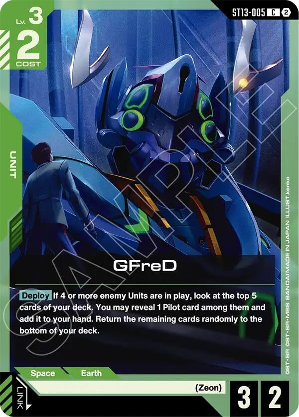 Image for GFreD [Starter Deck 13: Silent Barrage] (ST13) - Gundam Card Game