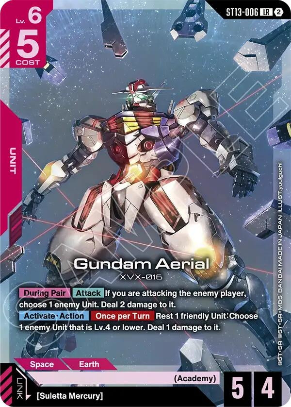 Image for Gundam Aerial [Starter Deck 13: Silent Barrage] (ST13) - Gundam Card Game