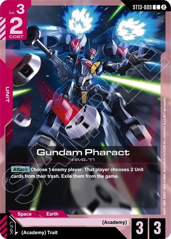 Image for Gundam Pharact [Starter Deck 13: Silent Barrage] (ST13) - Gundam Card Game