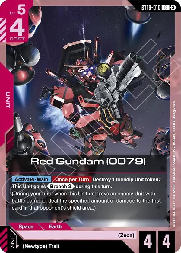 Image for Red Gundam (0079) [Starter Deck 13: Silent Barrage] (ST13) - Gundam Card Game