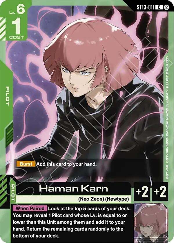 Image for Haman Karn [Starter Deck 13: Silent Barrage] (ST13) - Gundam Card Game