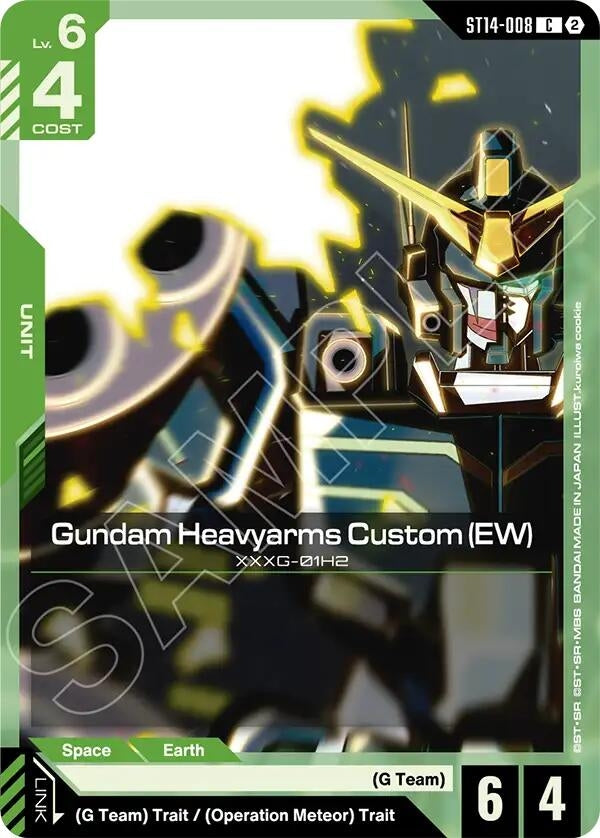 Image for Gundam Heavyarms Custom (EW) [Starter Deck 14: Heavy Dominion] (ST14) - Gundam Card Game