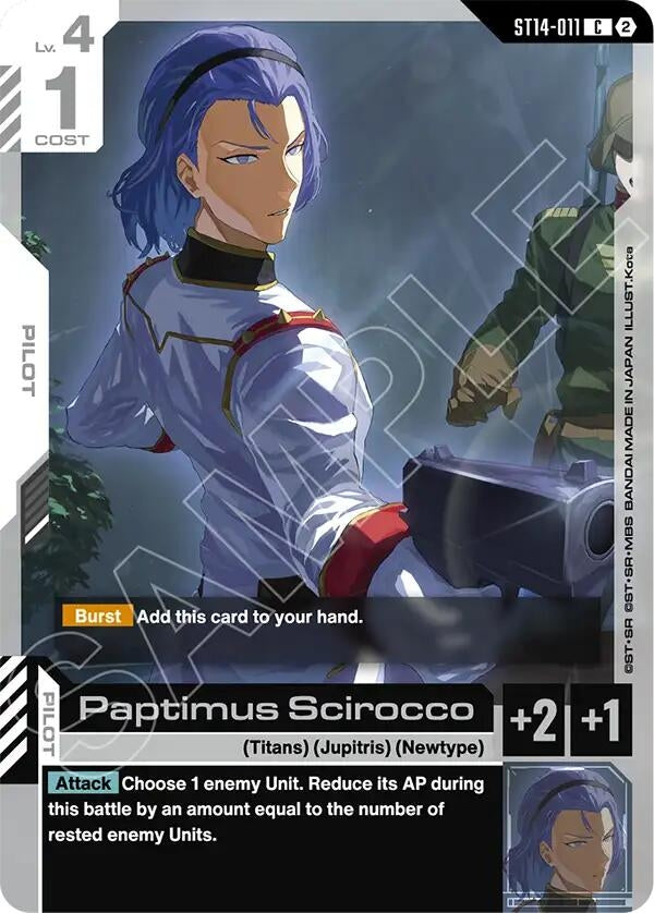 Image for Paptimus Scirocco [Starter Deck 14: Heavy Dominion] (ST14) - Gundam Card Game