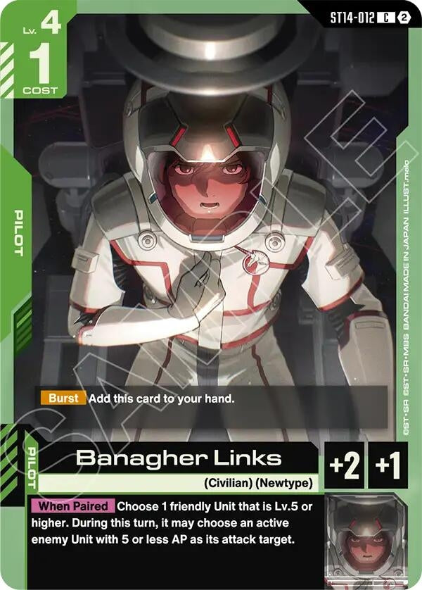 Image for Banagher Links [Starter Deck 14: Heavy Dominion] (ST14) - Gundam Card Game
