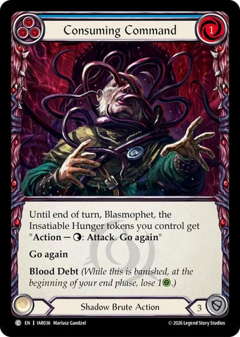 Image for Consuming Command [Usurp the Shadow Throne] (IAR) - Flesh and Blood TCG