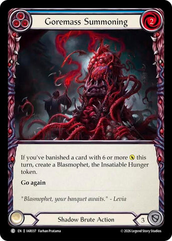 Image for Goremass Summoning [Usurp the Shadow Throne] (IAR) - Flesh and Blood TCG
