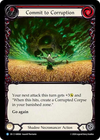 Image for Commit to Corruption (Red) [Usurp the Shadow Throne] (IAR) - Flesh and Blood TCG