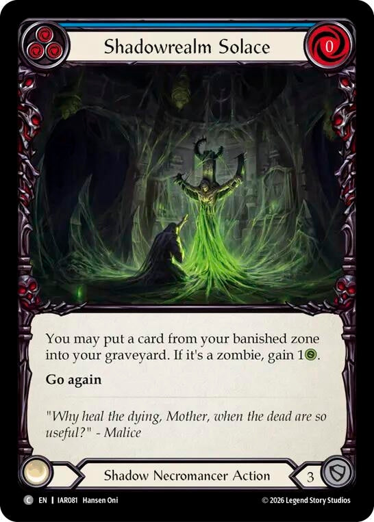 Image for Shadowrealm Solace [Usurp the Shadow Throne] (IAR) - Flesh and Blood TCG