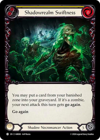 Image for Shadowrealm Swiftness [Usurp the Shadow Throne] (IAR) - Flesh and Blood TCG