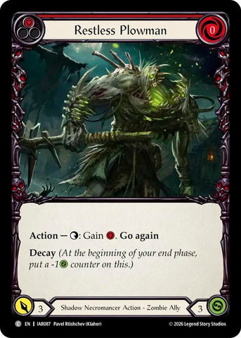 Image for Restless Plowman [Usurp the Shadow Throne] (IAR) - Flesh and Blood TCG