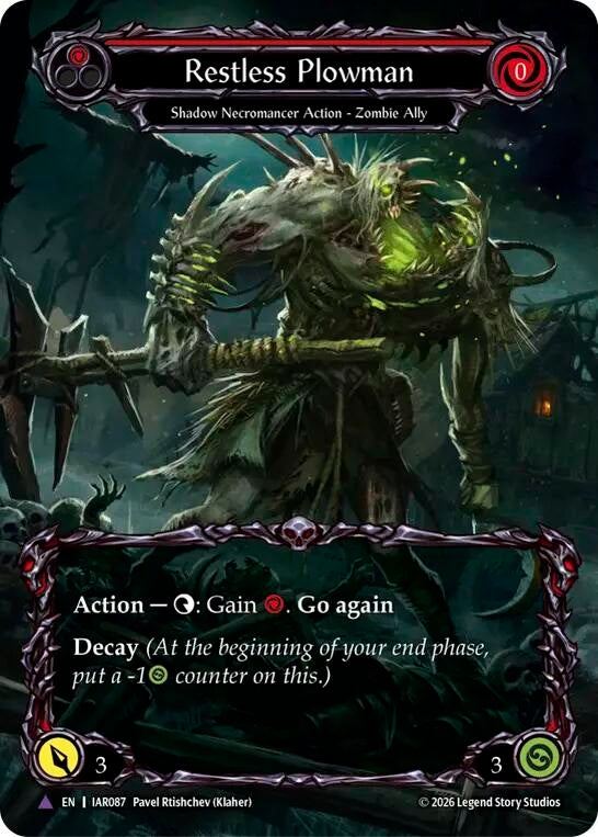 Image for Restless Plowman (Marvel) [Usurp the Shadow Throne] (IAR) - Flesh and Blood TCG
