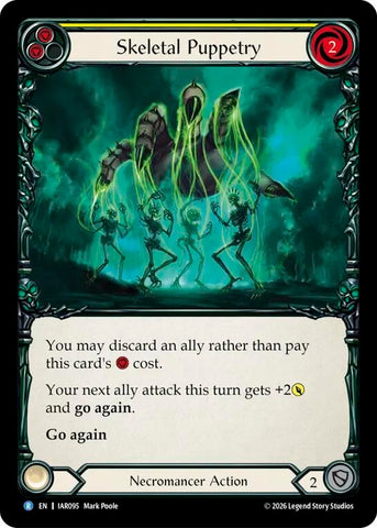 Image for Skeletal Puppetry (Yellow) [Usurp the Shadow Throne] (IAR) - Flesh and Blood TCG