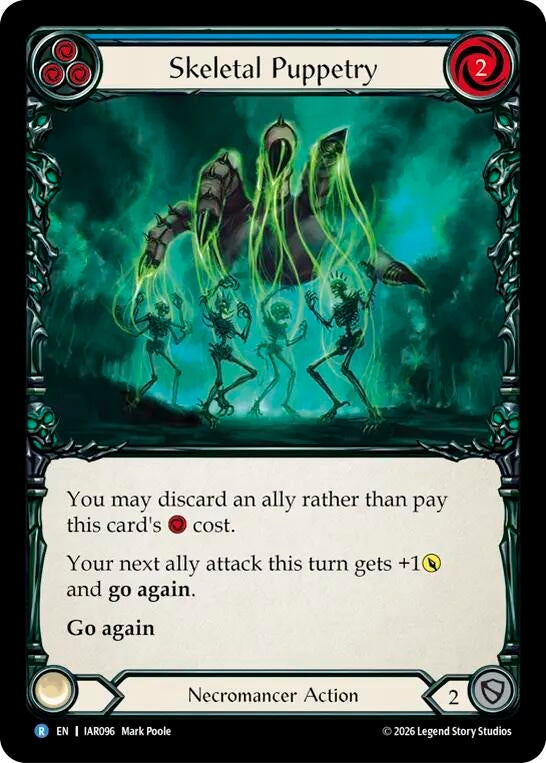 Image for Skeletal Puppetry (Blue) [Usurp the Shadow Throne] (IAR) - Flesh and Blood TCG
