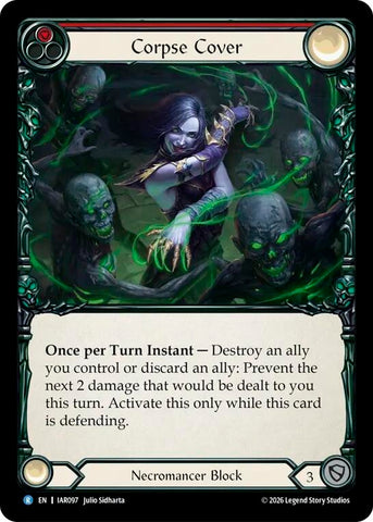 Image for Corpse Cover (Red) [Usurp the Shadow Throne] (IAR) - Flesh and Blood TCG