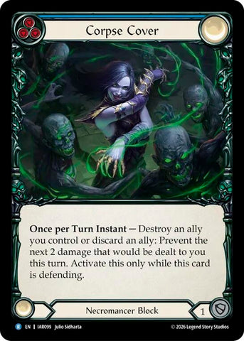 Image for Corpse Cover (Blue) [Usurp the Shadow Throne] (IAR) - Flesh and Blood TCG